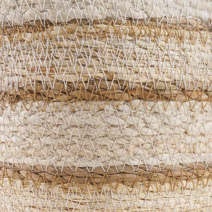 Seagrass Plant Baskets 3 pcs Natural,White and Beige