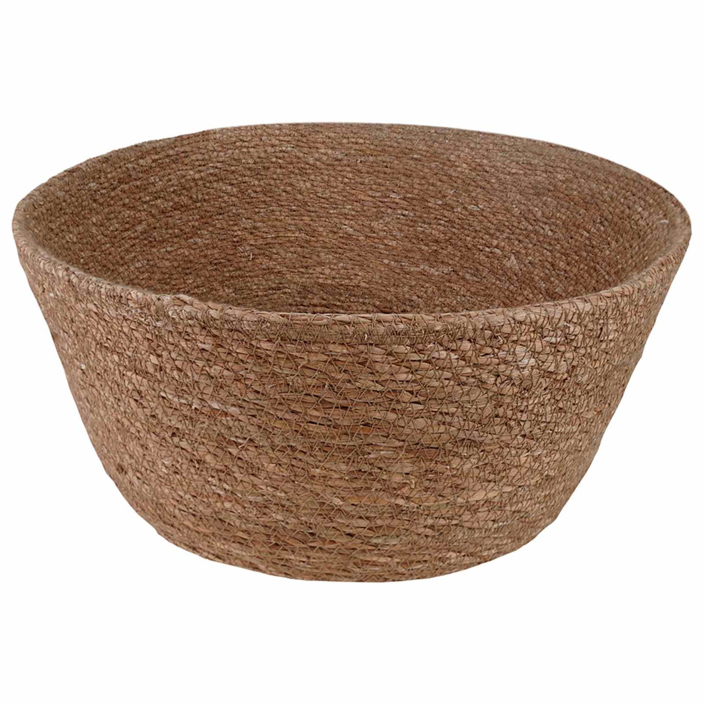 Plant Pot with Handles Natural Ø 32 x 32 cm 100% Seagrass