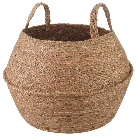 Plant Pot with Handles Natural Ø 45 x 36 cm 100% Seagrass