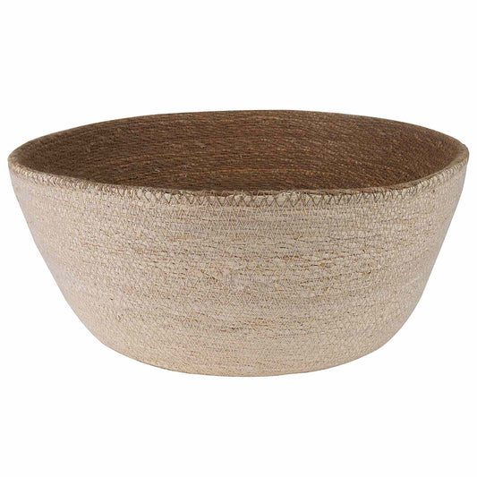 Plant Pot with Handles 2 pcs White Ø 45 x 36 cm 100% Seagrass