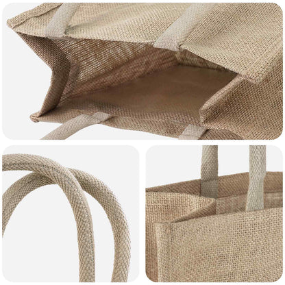 Jute Handbags 10 Natural 26 x 22 x 14 cm 100% Tossa Jute