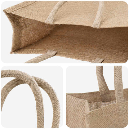 Jute Handbags 10 pcs Natural 42 x 33 x 19 cm 100% Tossa Jute