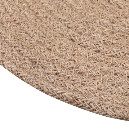 Jute Placemets 6 pcs Natural Ø 30 cm 100% Tossa Jute