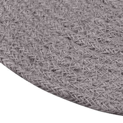 Jute Placemets 12 pcs Grey 100% Tossa Jute