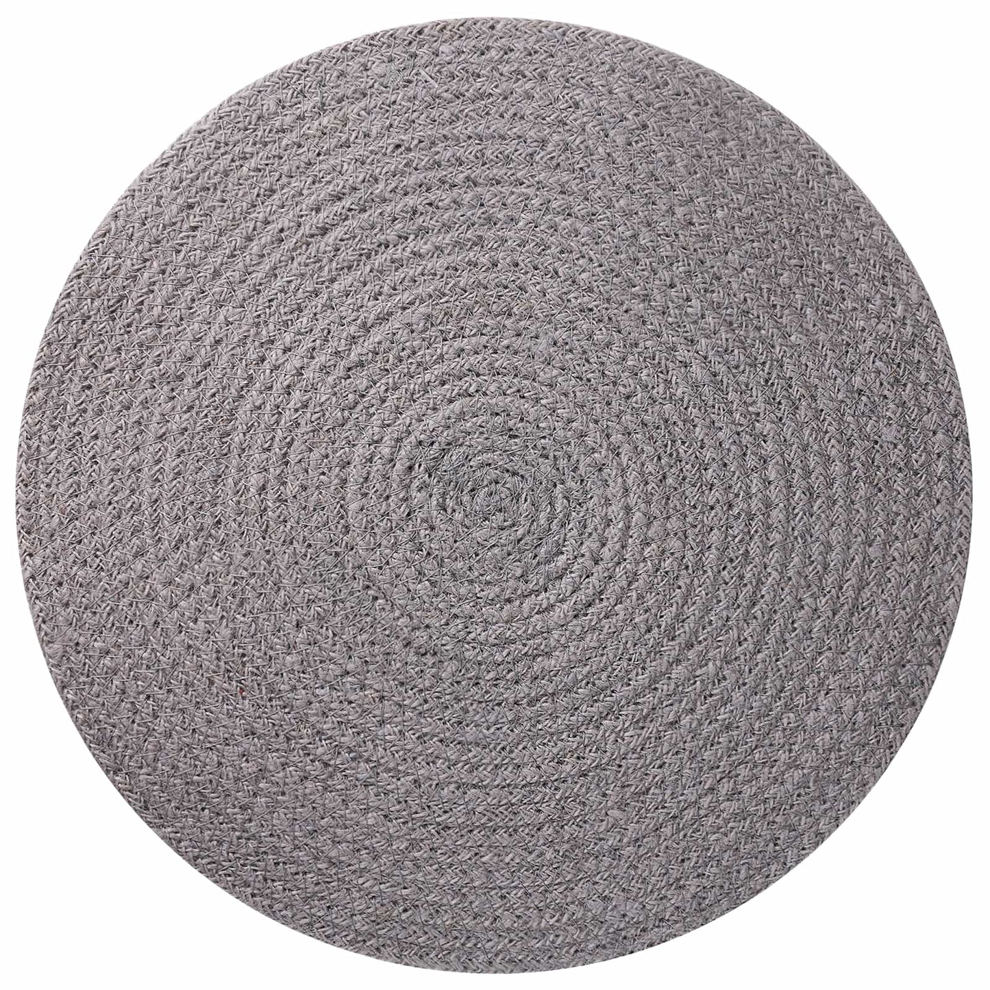 Jute Placemets 12 pcs Grey 100% Tossa Jute