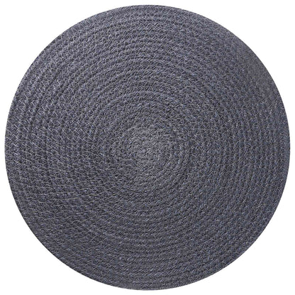 Jute Placemets 12 pcs Dark grey 100% Tossa Jute
