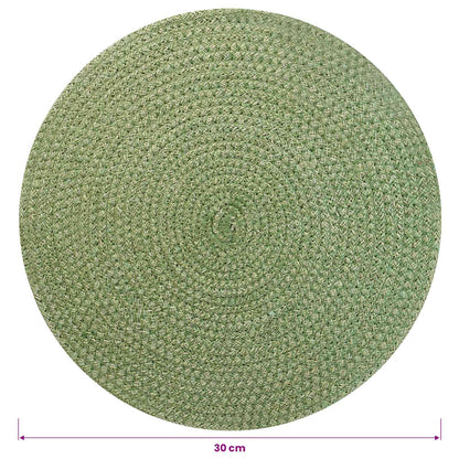 Jute Placemets 12 pcs Olive green 100% Tossa Jute