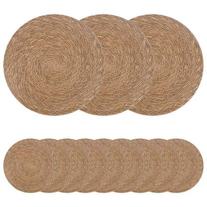 Seagrass Placemets 12 pcs Natural 100% Seagrass