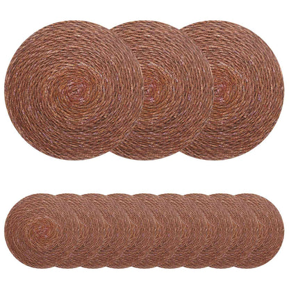 Seagrass Placemets 12 pcs Brown 100% Seagrass