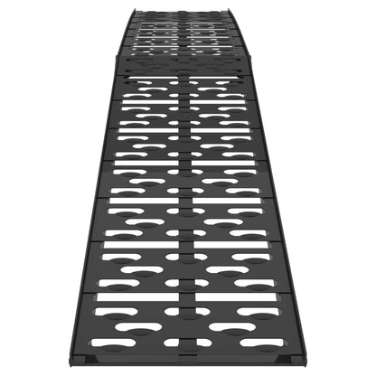 Foldable Motorcycle Ramp 340 kg per ramp 2 pcs Black Aluminium