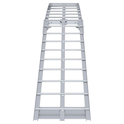 Motorcycle Ramp Folding Silver 180 x 28 x 5 cm Aluminium