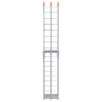 Motorcycle Ramp Folding Silver 180 x 28 x 5 cm Aluminium
