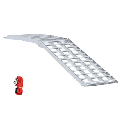 Motorcycle Ramp 680 kg Folding Silver 230 x 44 x 5 cm Aluminium