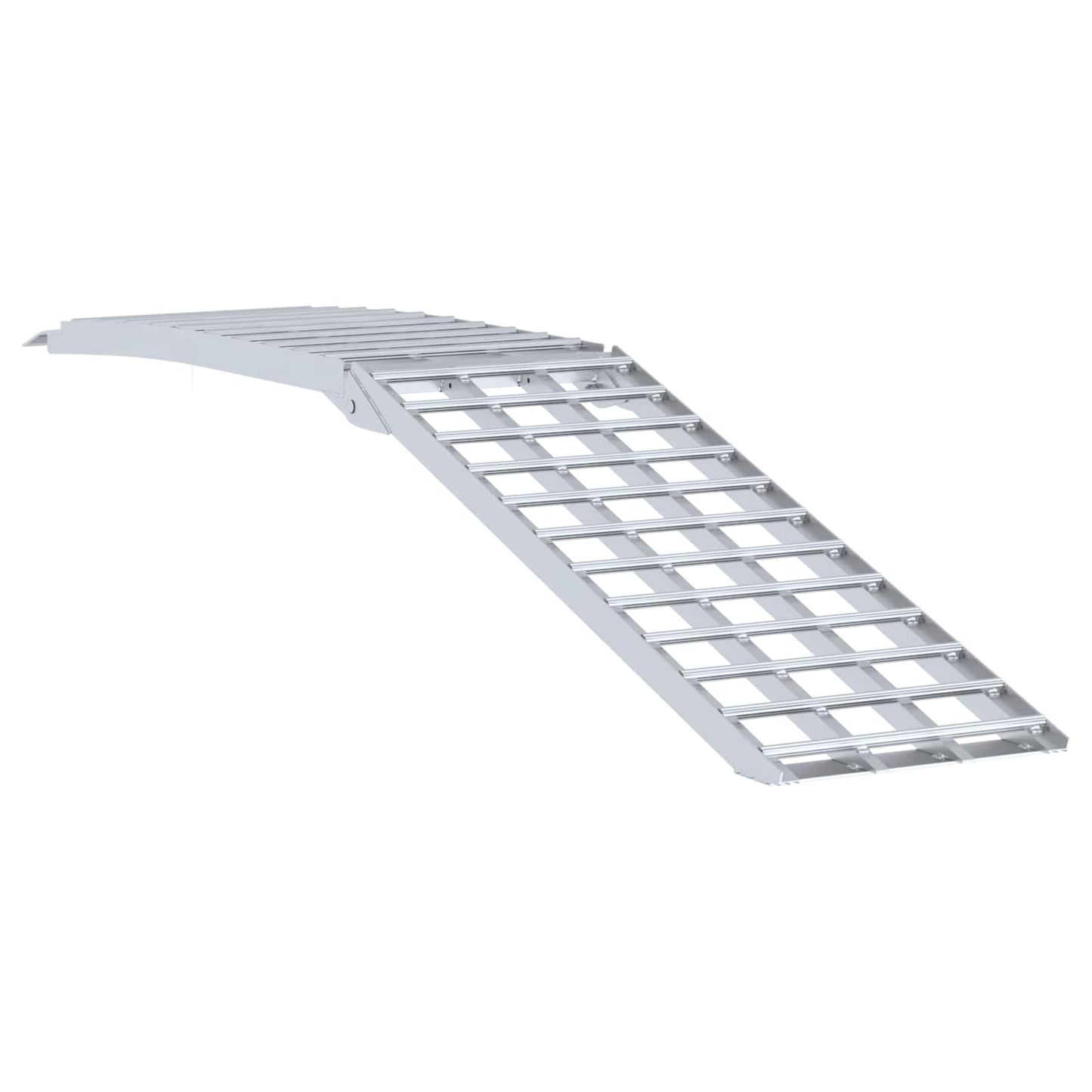 Motorcycle Ramp 680 kg Folding Silver 230 x 44 x 5 cm Aluminium