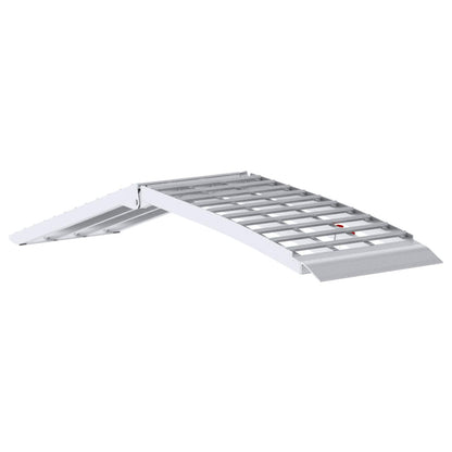 Motorcycle Ramp 680 kg Folding Silver 230 x 44 x 5 cm Aluminium