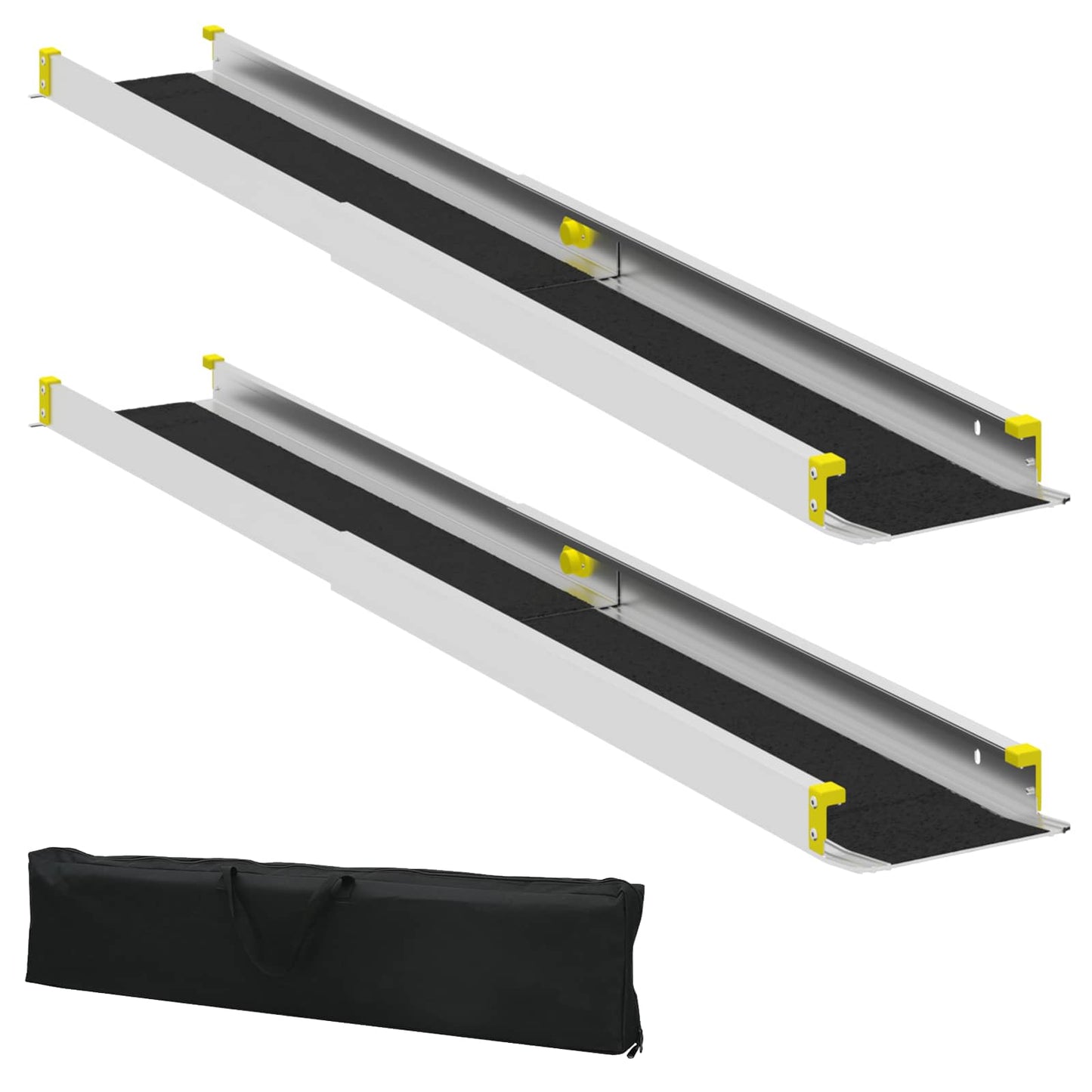 Ramp for Wheelchair 270 kg 2 pcs Black 152 x 19 x 5.5 cm