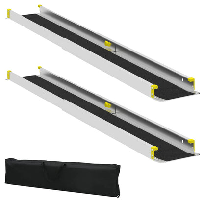 Ramp for Wheelchair 270 kg 2 pcs Black 152 x 19 x 5.5 cm