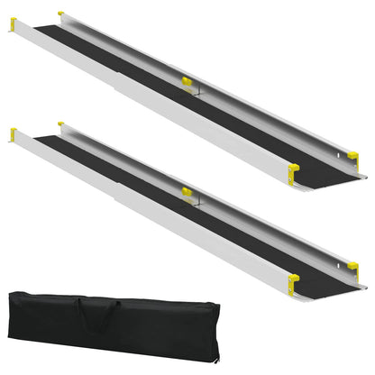 Ramp for Wheelchair 270 kg 2 pcs Black 183 x 19 x 5.6 cm