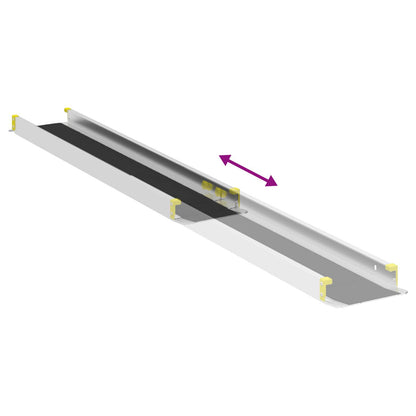 Ramp for Wheelchair 270 kg 2 pcs Black 183 x 19 x 5.6 cm
