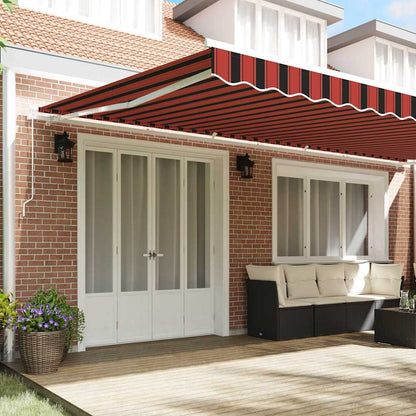 Retractable Awning Manual Orange and Brown 600 x 300 cm