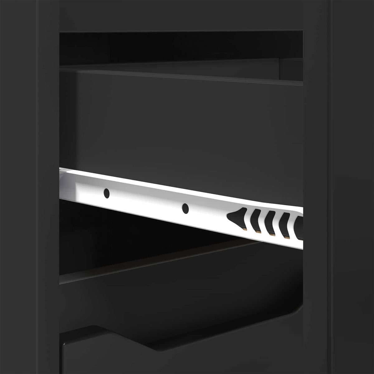 Bathroom Cabinet Black 30.5 x 30 x 101 cm Engineered Wood