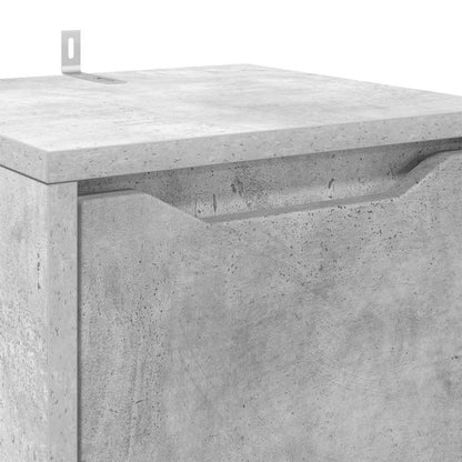 Bathroom Cabinet Concrete Grey 30.5 x 30 x 101 cm