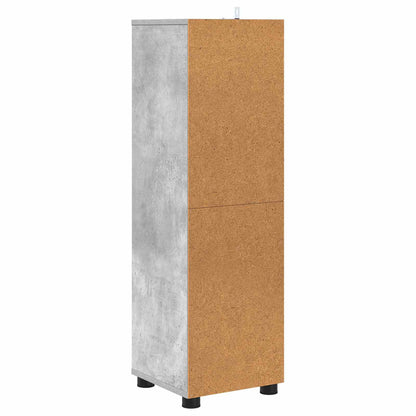 Bathroom Cabinet Concrete Grey 30.5 x 30 x 101 cm