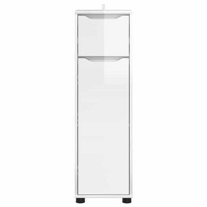 Bathroom Cabinet High Gloss White 30.5 x 30 x 101 cm