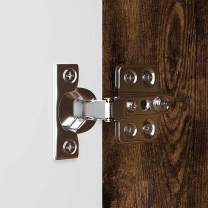 Bathroom Cabinet Smoked Oak 30.5 x 30 x 101 cm Engineered Wood