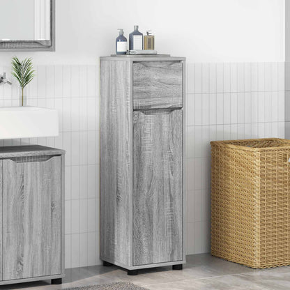 Bathroom Cabinet Grey Sonoma 30.5 x 30 x 101 cm Engineered Wood
