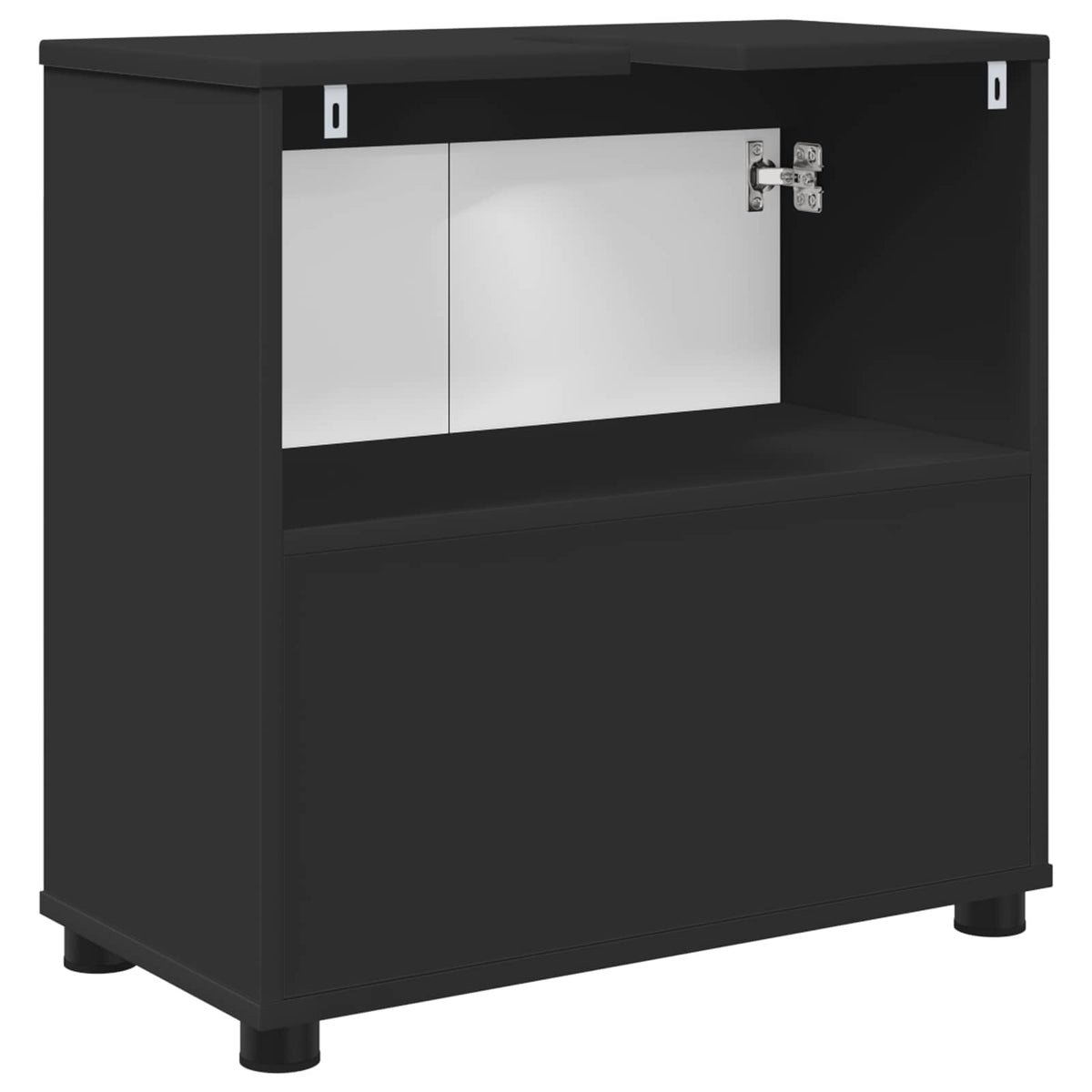 Bathroom Basin Cabinet Black 60 x 30 x 60 cm Engineered Wood