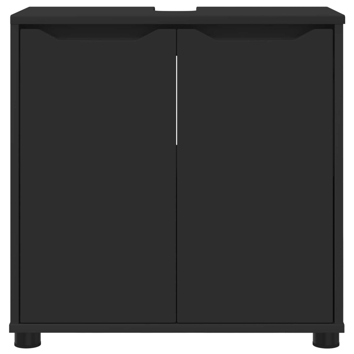 Bathroom Basin Cabinet Black 60 x 30 x 60 cm Engineered Wood