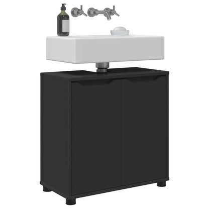 Bathroom Basin Cabinet Black 60 x 30 x 60 cm Engineered Wood