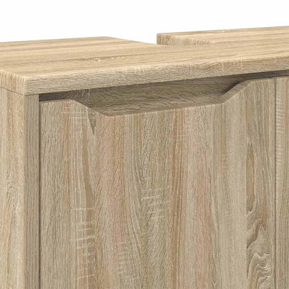 Bathroom Basin Cabinet with Shelf Sonoma Oak 60 x 30 x 60 cm