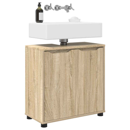 Bathroom Basin Cabinet Sonoma Oak 60 x 30 x 60 cm