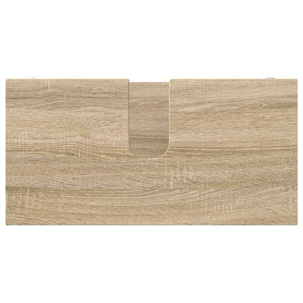 Bathroom Basin Cabinet with Shelf Sonoma Oak 60 x 30 x 60 cm