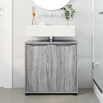 Bathroom Basin Cabinet Grey Sonoma 60 x 30 x 60 cm