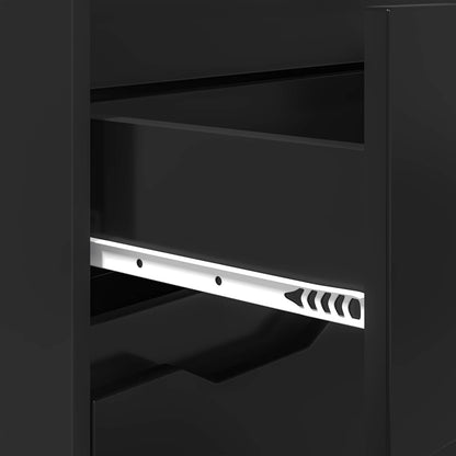 Bathroom Cabinet Black 72.5 x 36.5 x 100 cm Engineered Wood