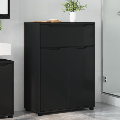 Bathroom Cabinet Black 72.5 x 36.5 x 100 cm Engineered Wood
