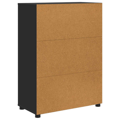 Bathroom Cabinet Black 72.5 x 36.5 x 100 cm Engineered Wood