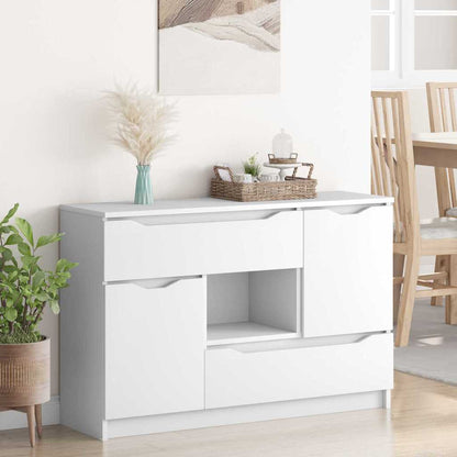 Sideboard with Drawer White 100 x 30 x 65.6 Engineered Wood
