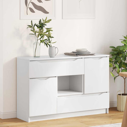 Sideboard White 100 x 30 x 65.6 Engineered Wood