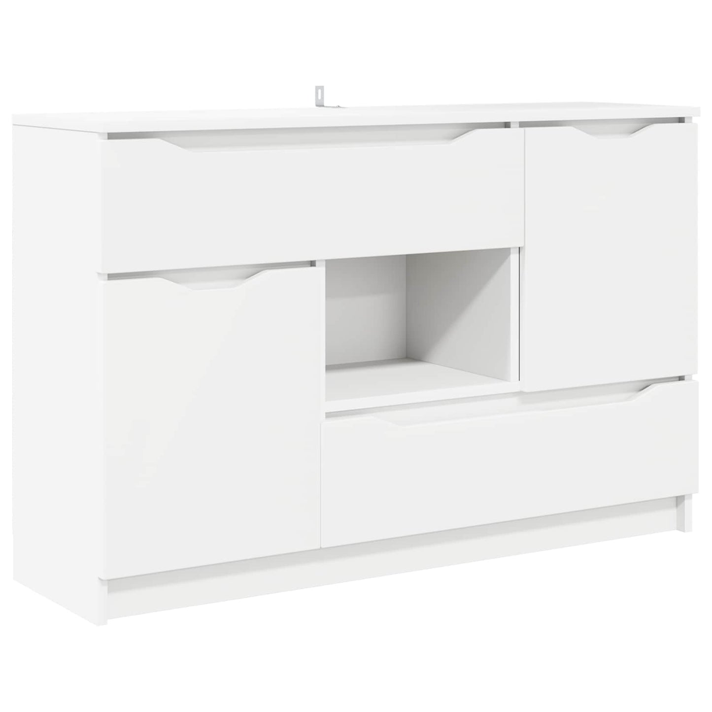 Sideboard White 100 x 30 x 65.6 Engineered Wood