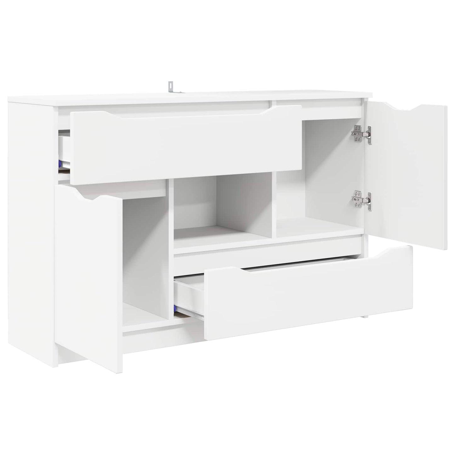 Sideboard with Drawer White 100 x 30 x 65.6 Engineered Wood