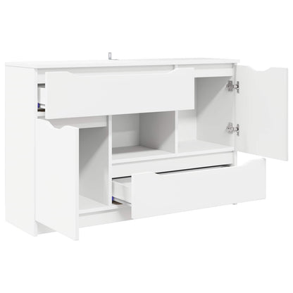 Sideboard with Drawer White 100 x 30 x 65.6 Engineered Wood