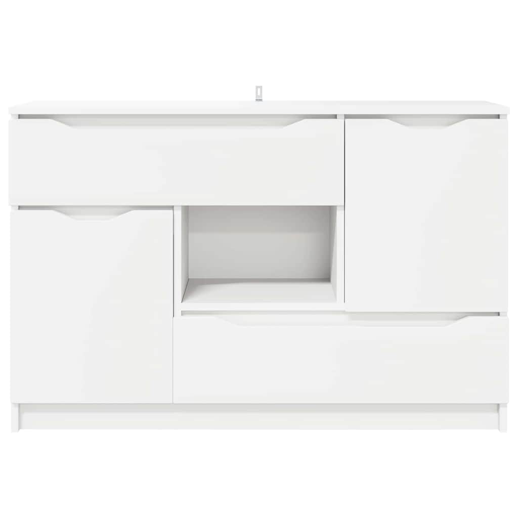 Sideboard with Drawer White 100 x 30 x 65.6 Engineered Wood