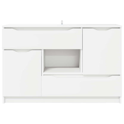 Sideboard with Drawer White 100 x 30 x 65.6 Engineered Wood