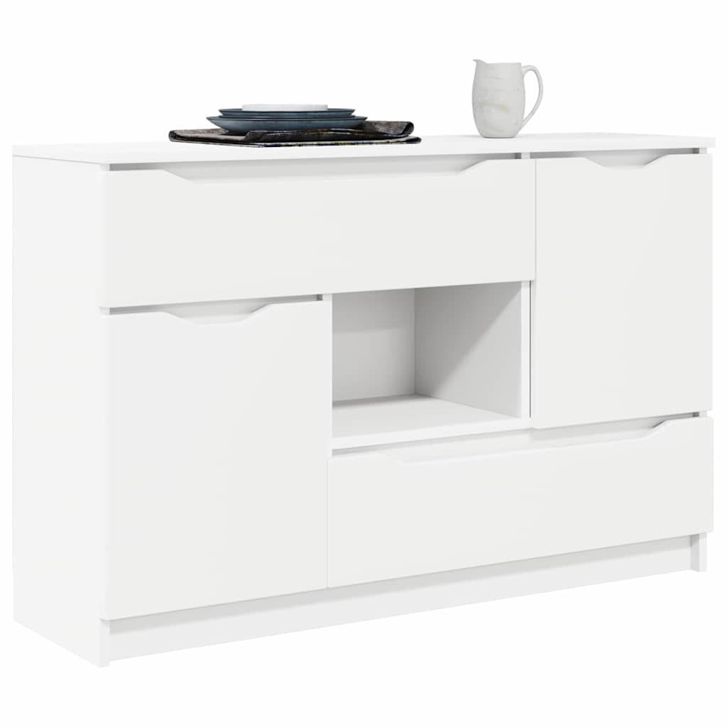 Sideboard with Drawer White 100 x 30 x 65.6 Engineered Wood