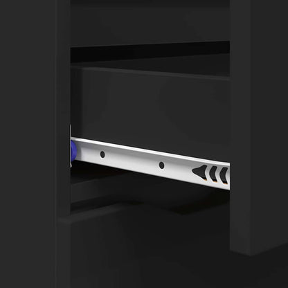 Sideboard with Drawer Black 100 x 30 x 65.6 Engineered Wood