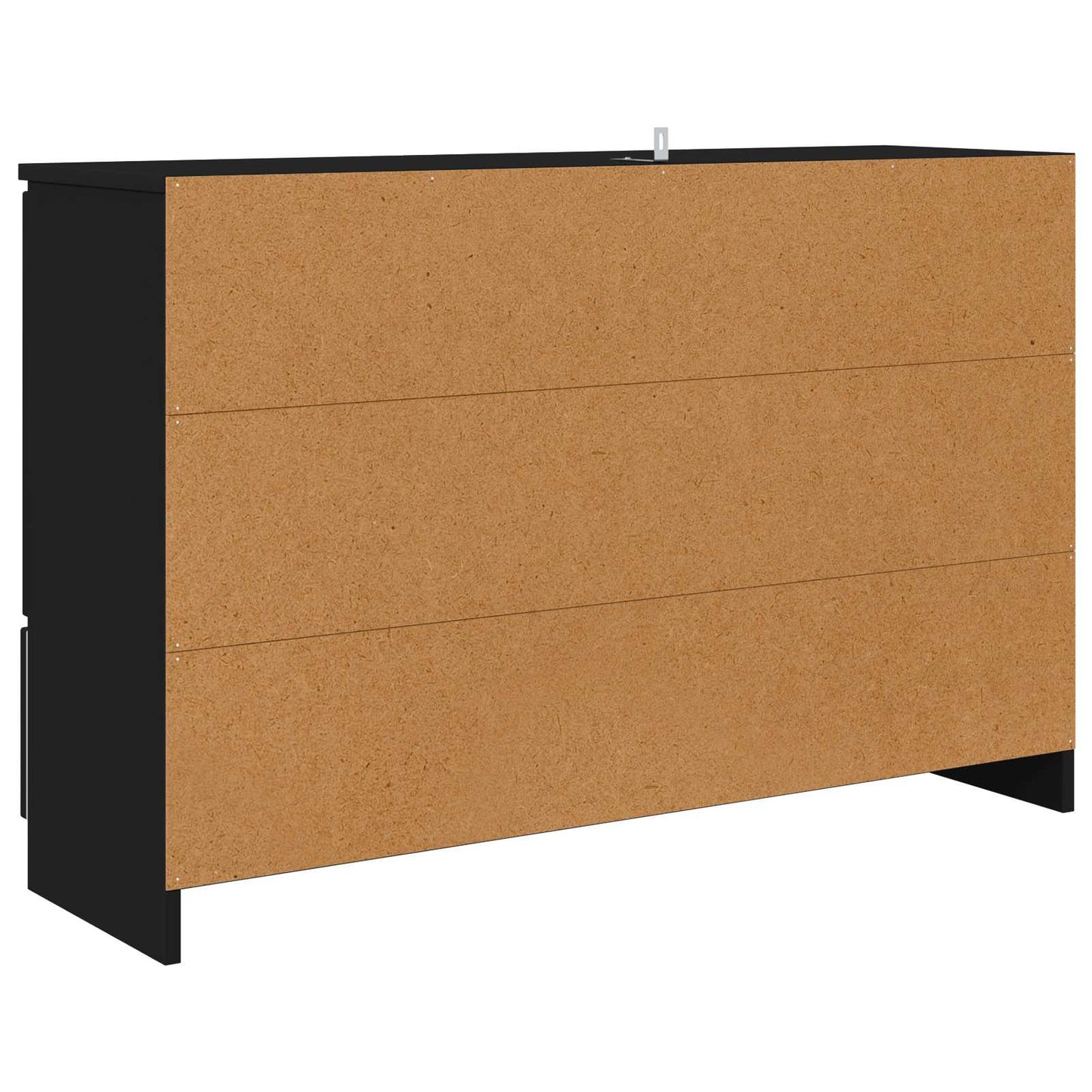 Sideboard with Drawer Black 100 x 30 x 65.6 Engineered Wood